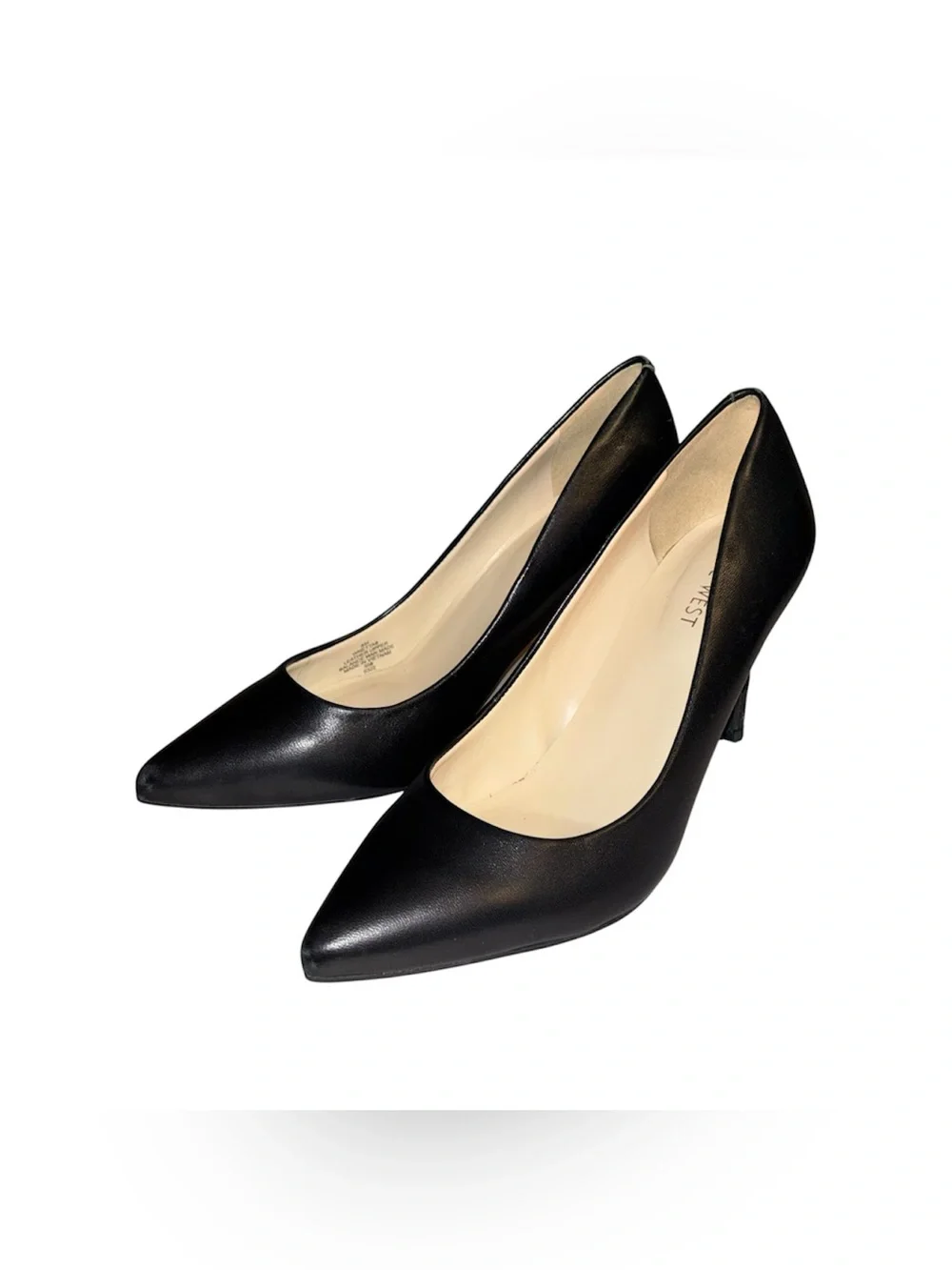 Nine West Black Leather Stilettos